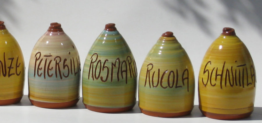 Kräuterschilder Keramik